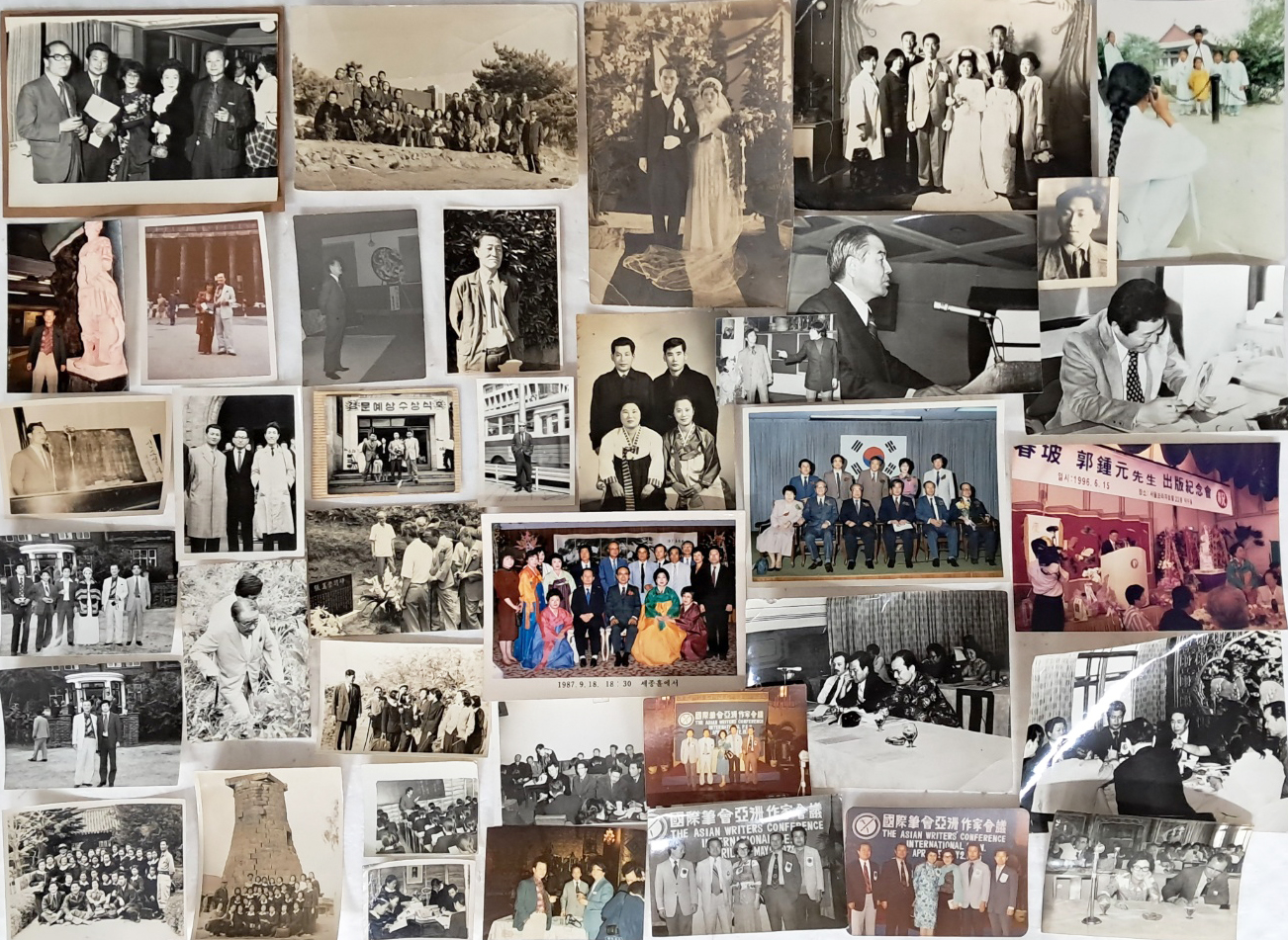 이숭녕, 전광용, 설창수, 장만영, 김광균을 비롯한 근현대 문인 관련 사진 10종 160여 장 일괄