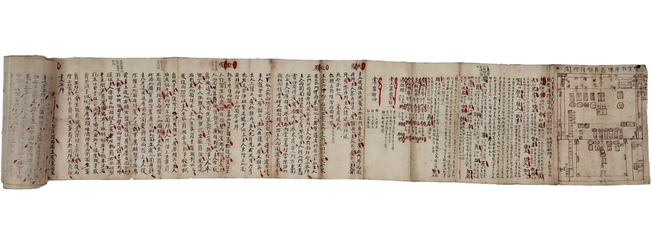 [160] 조선시대 [향음주례홀기 鄕飮酒禮笏記] 필사본 두루마리 1점